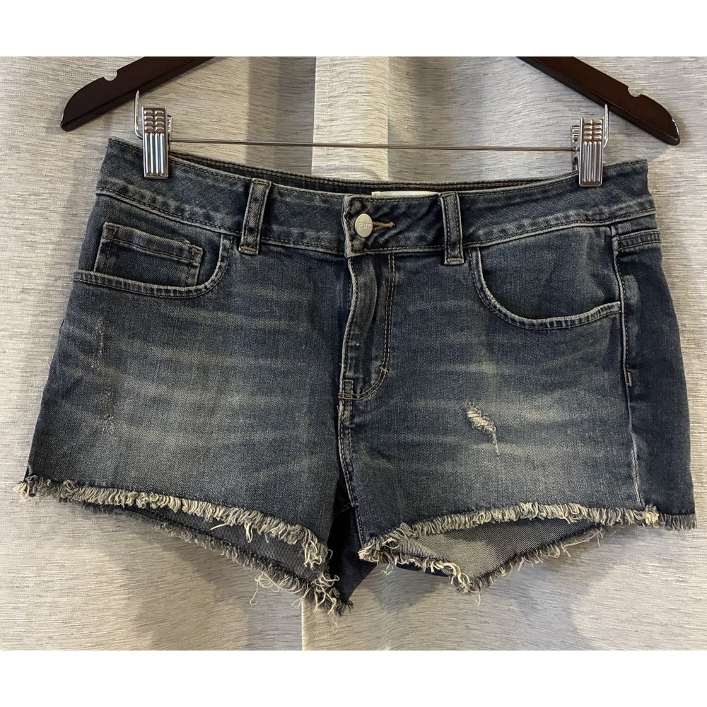 Victoria's Secret PINK Womens Cut Off Denim Shorts Jean Size 8 Y2K Hot Pants